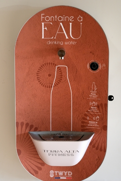 Fontaine à eau filtrée - salle de sport perpignan polygone nord